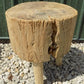 Handmade Rustic Log Stool, 3 Leg Wood Side Table Plant Stand A