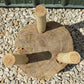 Handmade Rustic Log Stool, 3 Leg Wood Side Table Plant Stand A