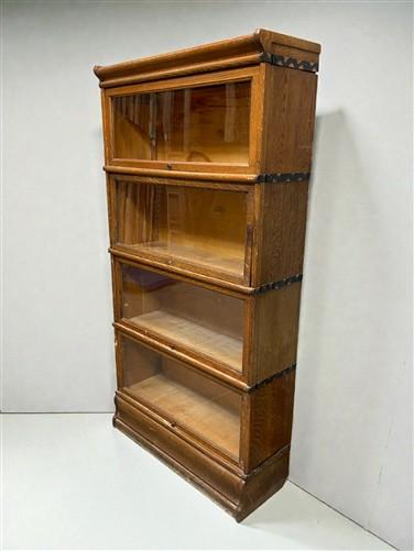 Cabinet - Macey Barrister Bookcase, Vintage Lawyer Cabinet,4 Stack Sliding Door Bookcase A by The Old Grainery (Barrister,...