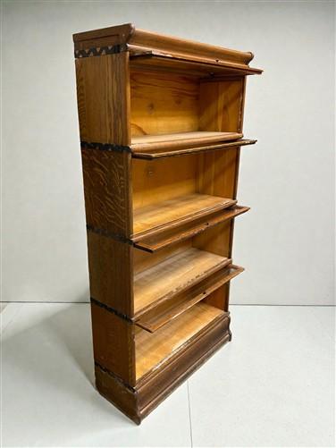 Cabinet - Macey Barrister Bookcase, Vintage Lawyer Cabinet,4 Stack Sliding Door Bookcase A by The Old Grainery (Barrister,...