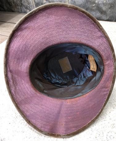 Sun hat - Gage Brothers Womens Sun Hat, Vintage Velvet Embellished Woven Gage Millinery by The Old Grainery (chicage, dres...
