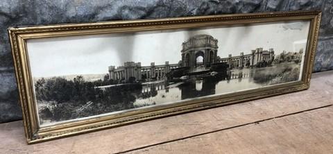 San Francisco Palace of Fine Arts Framed, Vintage Yardlong Wood Picture Frame