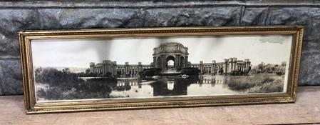 San Francisco Palace of Fine Arts Framed, Vintage Yardlong Wood Picture Frame