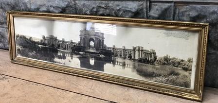 San Francisco Palace of Fine Arts Framed, Vintage Yardlong Wood Picture Frame
