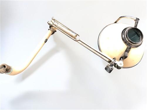 Pelton E&O Dental Exam Operating Light Vintage w/ Adjustable Arm, Steampunk