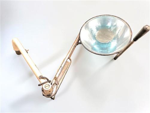 Pelton E&O Dental Exam Operating Light Vintage w/ Adjustable Arm, Steampunk