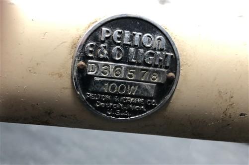 Pelton E&O Dental Exam Operating Light Vintage w/ Adjustable Arm, Steampunk