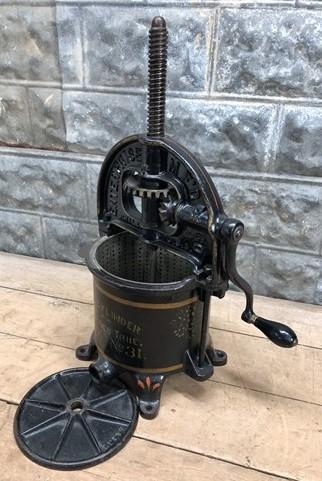 lard press - Enterprise 6 Qt No 31 Lard Press Cast Iron Sausage Stuffer Fruit Apple Cider A by The Old Grainery (6 qt, app...