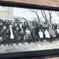 1920s Sciota IL Christian Church Photo, Antique Yardlong Panorama A