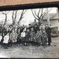 1920s Sciota IL Christian Church Photo, Antique Yardlong Panorama A