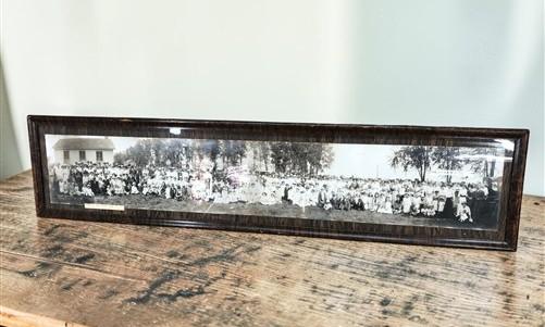 yardlong photo - 1915 Sciota IL Township School Picnic Historical Photo, Antique Yardlong Photo B by The Old Grainery (191...