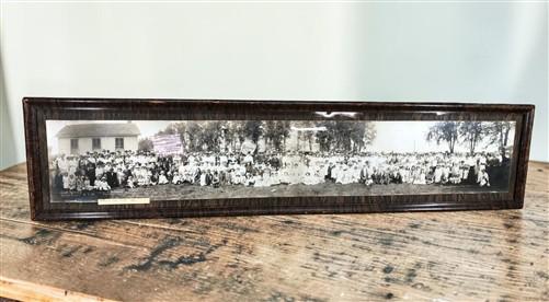 yardlong photo - 1915 Sciota IL Township School Picnic Historical Photo, Antique Yardlong Photo B by The Old Grainery (191...
