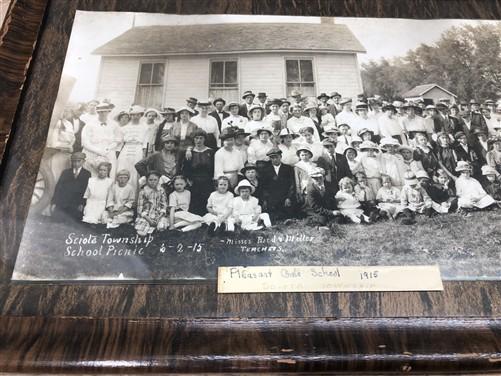 yardlong photo - 1915 Sciota IL Township School Picnic Historical Photo, Antique Yardlong Photo B by The Old Grainery (191...