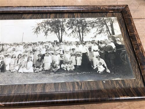 yardlong photo - 1915 Sciota IL Township School Picnic Historical Photo, Antique Yardlong Photo B by The Old Grainery (191...