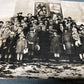 1925 Sciota IL Christian Church Historical Winter Photo, Antique Framed Photo C