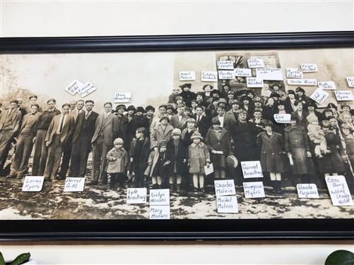 Antique photograph - 1920s Sciota IL Christian Church Names Historical Photo, Antique Framed Photo D by The Old Grainery (...