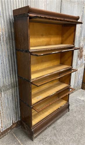 Cabinet - Macey Barrister Bookcase, Vintage Lawyer Cabinet,4 Stack Sliding Door Bookcase B by The Old Grainery (Barrister,...