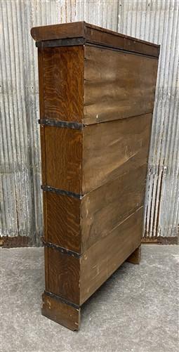Cabinet - Macey Barrister Bookcase, Vintage Lawyer Cabinet,4 Stack Sliding Door Bookcase B by The Old Grainery (Barrister,...