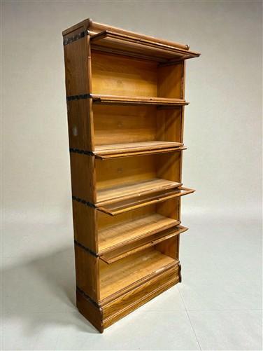 Cabinet - Macey Barrister Bookcase, Vintage Lawyer Cabinet,5 Stack Sliding Door Bookcase C by The Old Grainery (Barrister,...