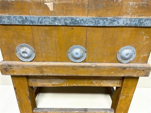 Butcher Block - Butcher Block Table Countertop, Vintage, Butcher Block Island, Kitchen Table, H by The Old Grainery (Butch...