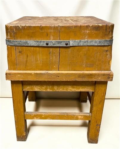 Butcher Block - Butcher Block Table Countertop, Vintage, Butcher Block Island, Kitchen Table, H by The Old Grainery (Butch...