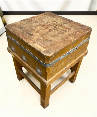 Butcher Block - Butcher Block Table Countertop, Vintage, Butcher Block Island, Kitchen Table, H by The Old Grainery (Butch...