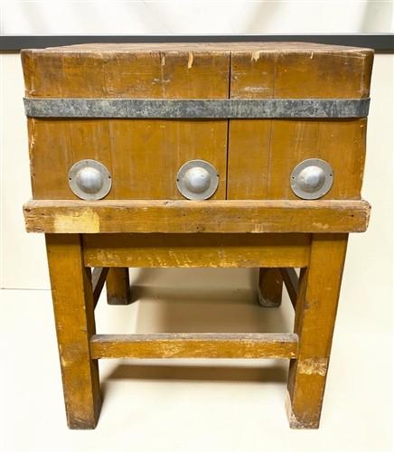 Butcher Block - Butcher Block Table Countertop, Vintage, Butcher Block Island, Kitchen Table, H by The Old Grainery (Butch...