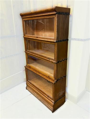 Cabinet - Macey Barrister Bookcase, Vintage Lawyer Cabinet,4 Stack Sliding Door Bookcase D by The Old Grainery (Barrister,...