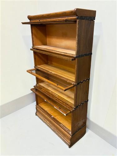 Cabinet - Macey Barrister Bookcase, Vintage Lawyer Cabinet,4 Stack Sliding Door Bookcase D by The Old Grainery (Barrister,...