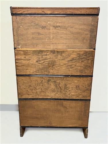 Cabinet - Macey Barrister Bookcase, Vintage Lawyer Cabinet,4 Stack Sliding Door Bookcase D by The Old Grainery (Barrister,...