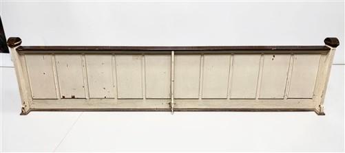 Communion Rail - Pair Church Communion Railings, Vintage 12' Wood Altar Rails, Church Fixture by The Old Grainery (altar r...