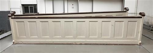 Communion Rail - Pair Church Communion Railings, Vintage 12' Wood Altar Rails, Church Fixture by The Old Grainery (altar r...