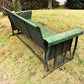 Glider - Metal Porch Glider Bench, Vintage Garden Patio Seat, Green Chippy Paint, Outdoor by The Old Grainery (antique, ga...