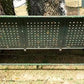 Glider - Metal Porch Glider Bench, Vintage Garden Patio Seat, Green Chippy Paint, Outdoor by The Old Grainery (antique, ga...