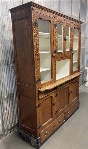 Vintage Cabinet - Hoosier Cabinet, Vintage Kitchen Cupboard, Crackle Finish, China Cabinet, A by The Old Grainery (buffet,...