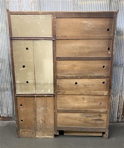 Vintage Cabinet - Hoosier Cabinet, Vintage Kitchen Cupboard, Crackle Finish, China Cabinet, A by The Old Grainery (buffet,...