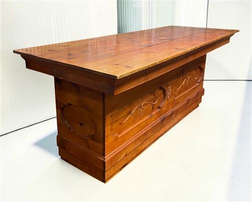 Store Counter - 7'8" Store Counter, Vintage Kitchen Island, Display Table, Tavern Bar Mercantile by The Old Grainery (Bar,...