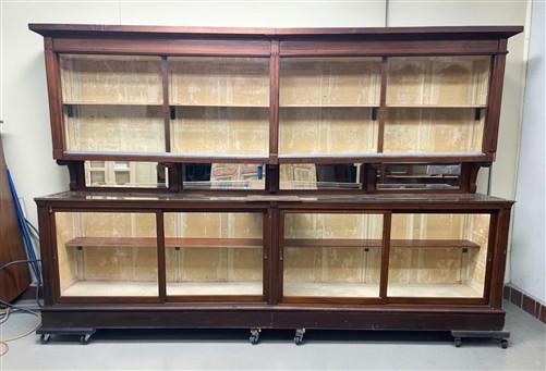 12' Retail Store Display Cabinet, Vintage Backbar, Bookcase, Display Case, E