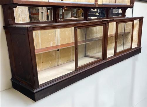 12' Retail Store Display Cabinet, Vintage Backbar, Bookcase, Display Case, E