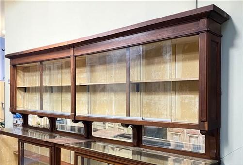 12' Retail Store Display Cabinet, Vintage Backbar, Bookcase, Display Case, E