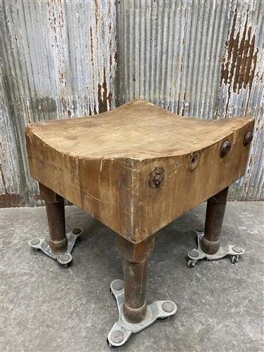 Butcher Block - Vintage Butcher Block Table Countertop, Butcher Block Island, Kitchen Table, C by The Old Grainery (butche...