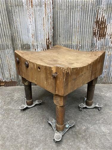 Butcher Block - Vintage Butcher Block Table Countertop, Butcher Block Island, Kitchen Table, C by The Old Grainery (butche...