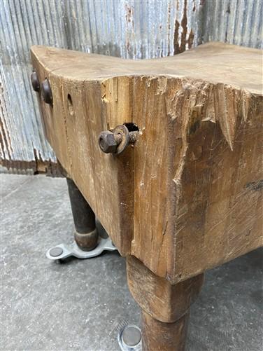 Butcher Block - Vintage Butcher Block Table Countertop, Butcher Block Island, Kitchen Table, C by The Old Grainery (butche...