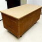 Desk - 54" Wood Desk, Vintage Mid-Century Double Pedestal 6 Drawer Home Office Desk by The Old Grainery (antique desk, com...