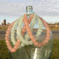 Home Goods - Blue Pink Recycled Glass Beads African Trade Beads, Sea Glass Style, 4 Strands by The Old Grainery (African,...