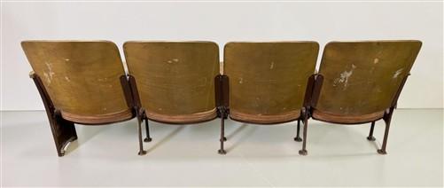 Theater Seats - 4 Padded Folding Theater Seats, Auditorium Theater Seat, Entryway Bench, A53 by The Old Grainery (auditori...