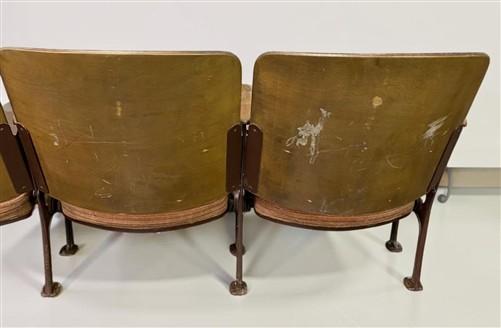 Theater Seats - 4 Padded Folding Theater Seats, Auditorium Theater Seat, Entryway Bench, A53 by The Old Grainery (auditori...