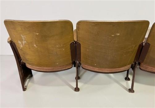 Theater Seats - 4 Padded Folding Theater Seats, Auditorium Theater Seat, Entryway Bench, A53 by The Old Grainery (auditori...