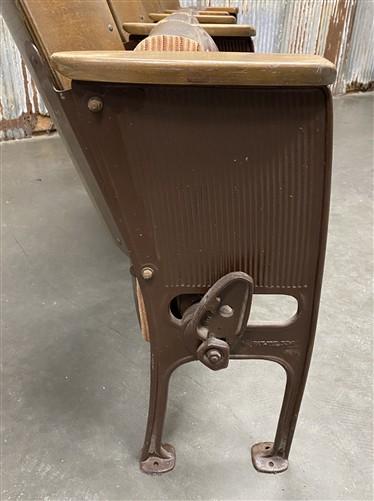 Theater Seats - 4 Padded Folding Theater Seats, Auditorium Theater Seat, Entryway Bench, A55 by The Old Grainery (auditori...