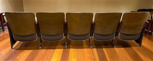 5 Padded Folding Theater Seats, Auditorium Theatre Seat, Entryway Bench D4